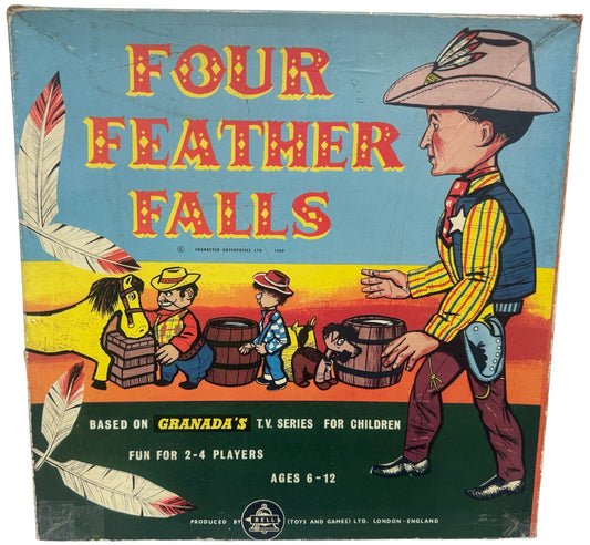 Vintage Bell Toys 1960 Gerry Andersons Four Feather Falls Board Game - Very Good Condition In The Original Box