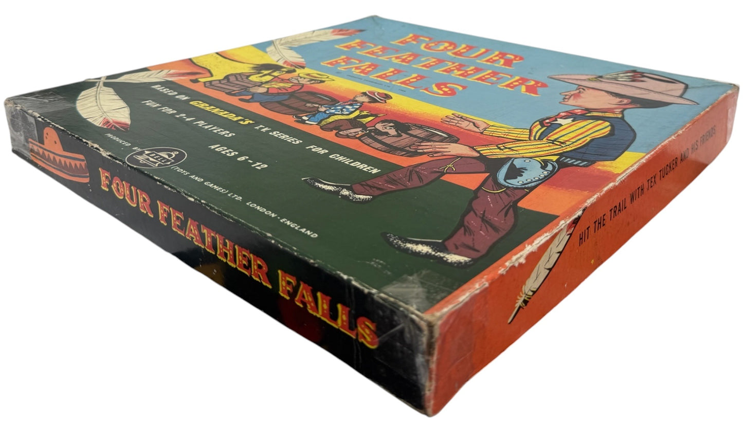 Vintage Bell Toys 1960 Gerry Andersons Four Feather Falls Board Game - Very Good Condition In The Original Box