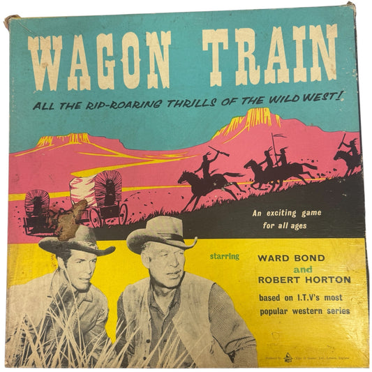 Vintage Bell Toys 1958 Wagon Train The Board Game - Based On The Popular TV Series -Very Good Condition In The Original Box