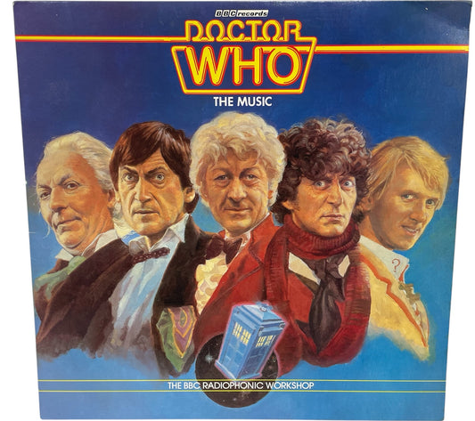 Vintage 1983 Doctor Dr Who The Music - The BBC Radiophonic Workshop - 12 Inch Vinyl LP BBC Record Album - Former Shop Stock