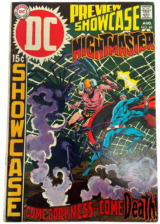 Vintage 1969 DC Comics - Preview Showcase Comic Issue Number 84 Aug 69 Nightmaster First Appearance (4.0) - Very Good Condition - Former Shop Stock