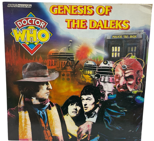 Vintage 1979 Doctor Who And The Genesis Of The Daleks - 12 Inch Vinyl LP Record Album - Former Shop Stock