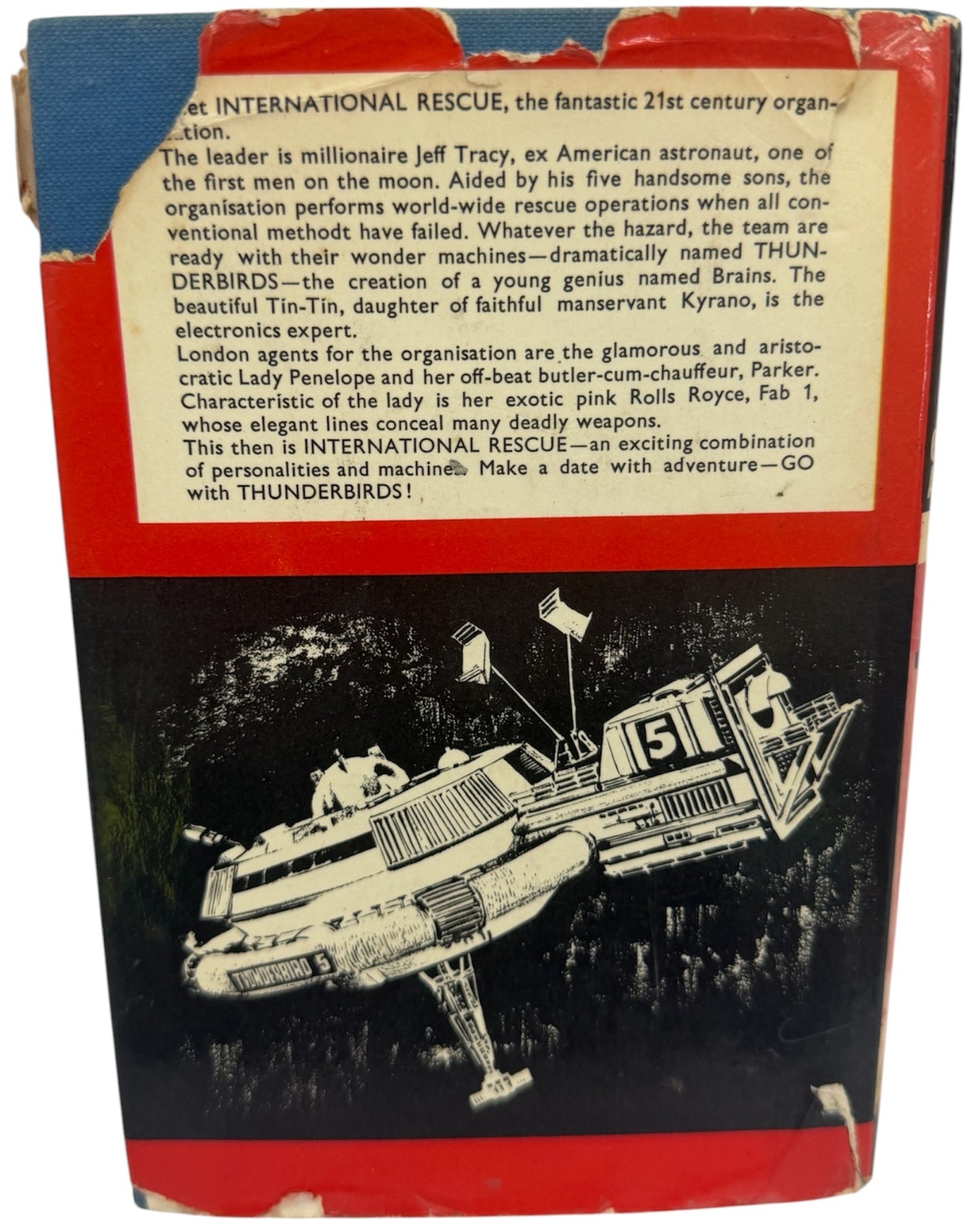 Vintage 1966 Gerry Andersons Thunderbirds - Operation Asteroids With Dust Cover First Edition Hardback Book
