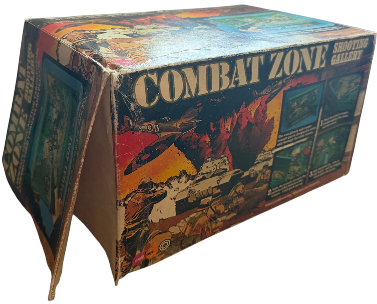 Vintage 1970's Louis Marx Toys - Combat Zone Shooting Gallery - Complete And Fully Working In The Original Box
