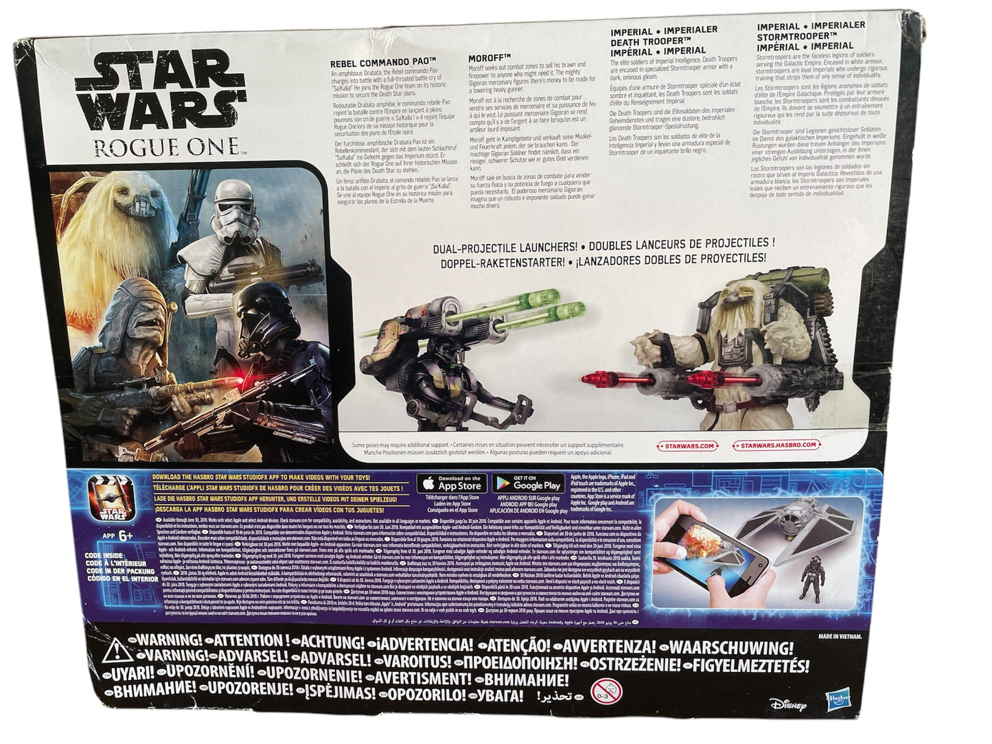Star Wars Rogue One 2016 Action Figure 4 Pack - Rebel Commando Pao, Moroff, Imperial Death Trooper & Imperial Stormtrooper - Brand New Factory Sealed Shop Find