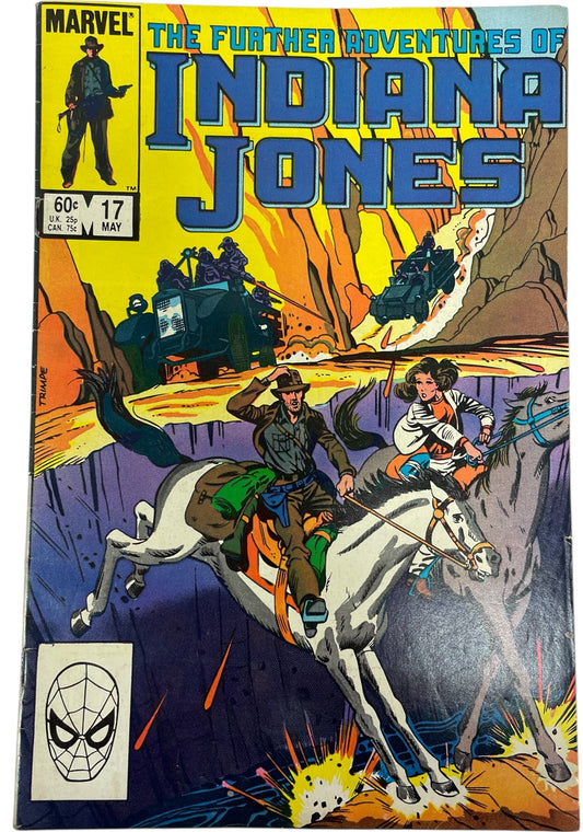 Vintage Marvel 1984 The Further Adventures Of Indiana Jones Comic Volume 1 Issue No. 17 - Very Good Condition (6.5) - Ex Shop Stock