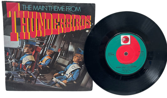 Vintage 1981 Gerry Andersons - The Main Theme From Thunderbirds - Joe 90 Main Theme & Parker - Well Done - 7 Inch Vinyl Record