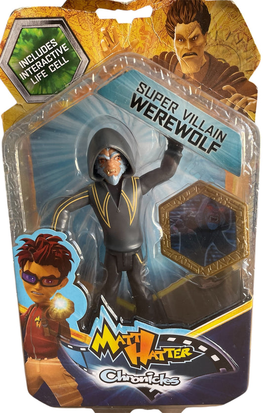 Vintage 2011 Matt Hatter Chronicles - Super Villain Werewolf 6 Inch Action Figure - Factory Sealed Shop Stock Room Find