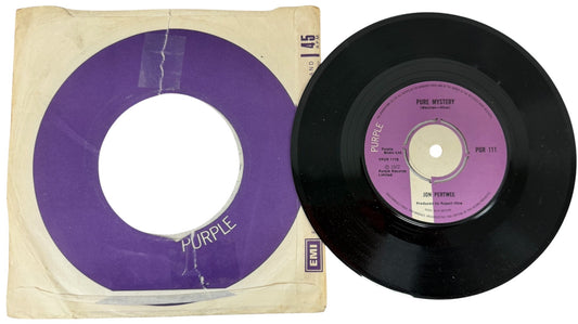 Vintage 1972 Dr Who AKA Jon Pertwee A.Side Who Is The Doctor, B.Side Pure Mystery, Purple EMI Label Vinyl Record