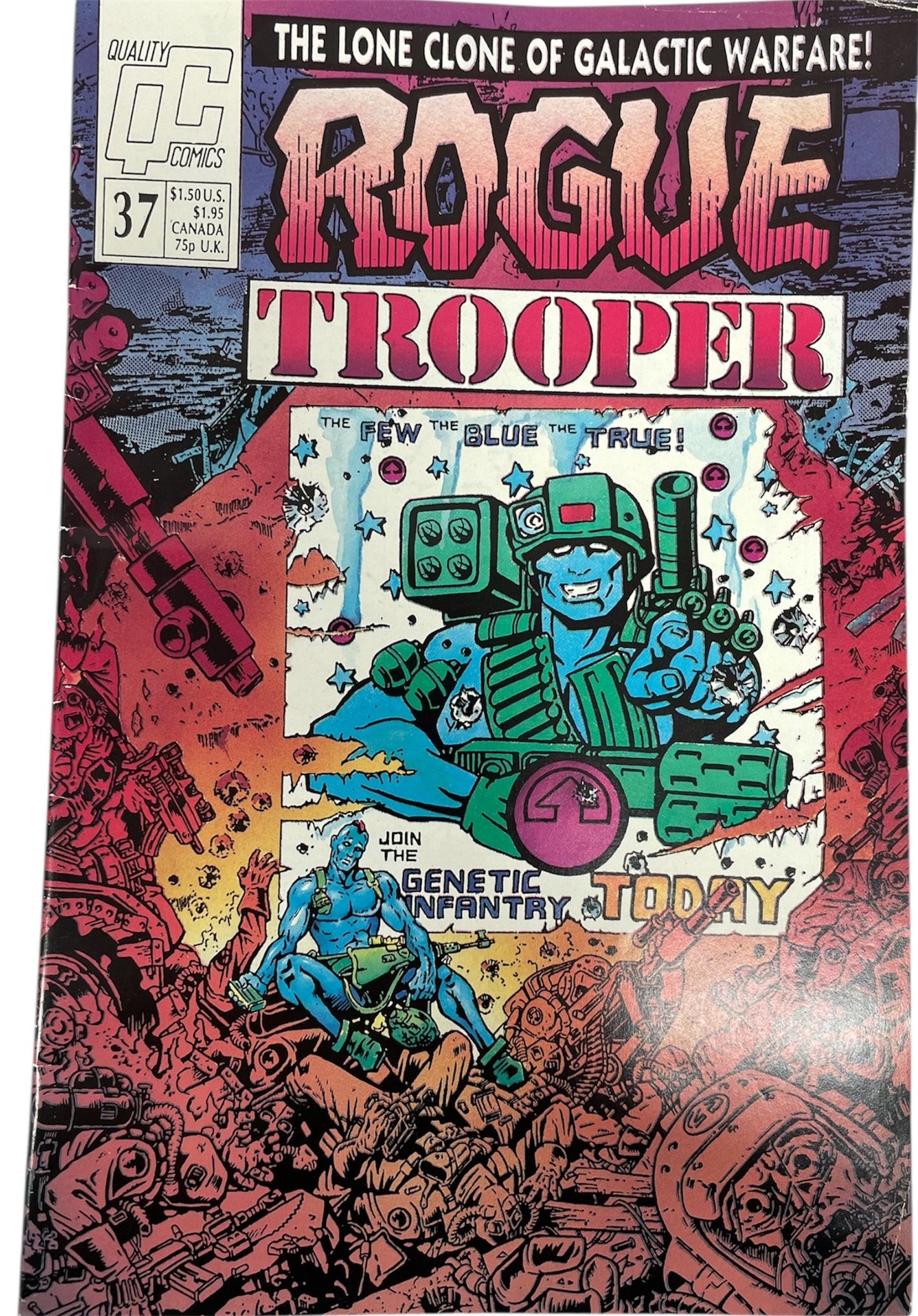 Vintage Quality Comics 1988 Rogue Trooper Comic Issue No. 37 - Very Good Condition (6.0) - Ex Shop Stock