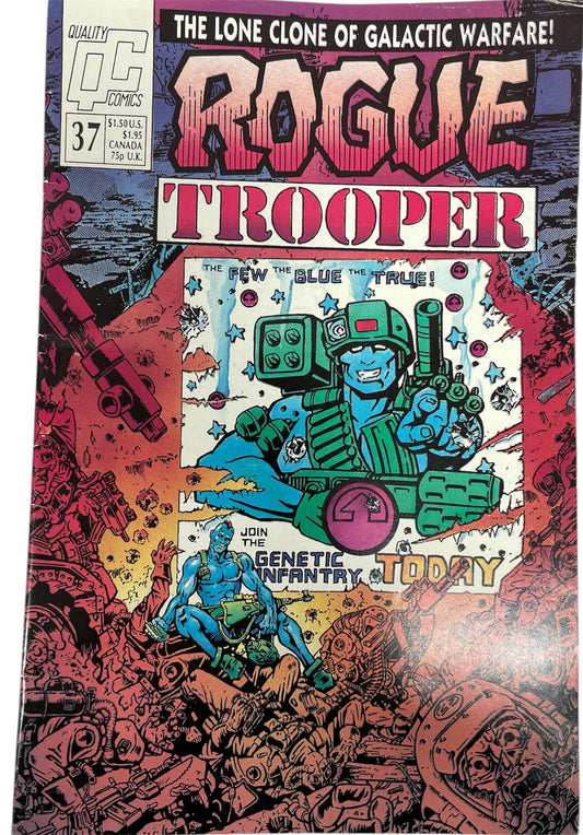 Vintage Quality Comics 1988 Rogue Trooper Comic Issue No. 37 - Very Good Condition (6.0) - Ex Shop Stock