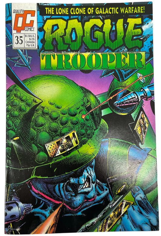 Vintage Quality Comics 1988 Rogue Trooper Comic Issue No. 35 - Very Good Condition (7.0) - Ex Shop Stock (Copy)