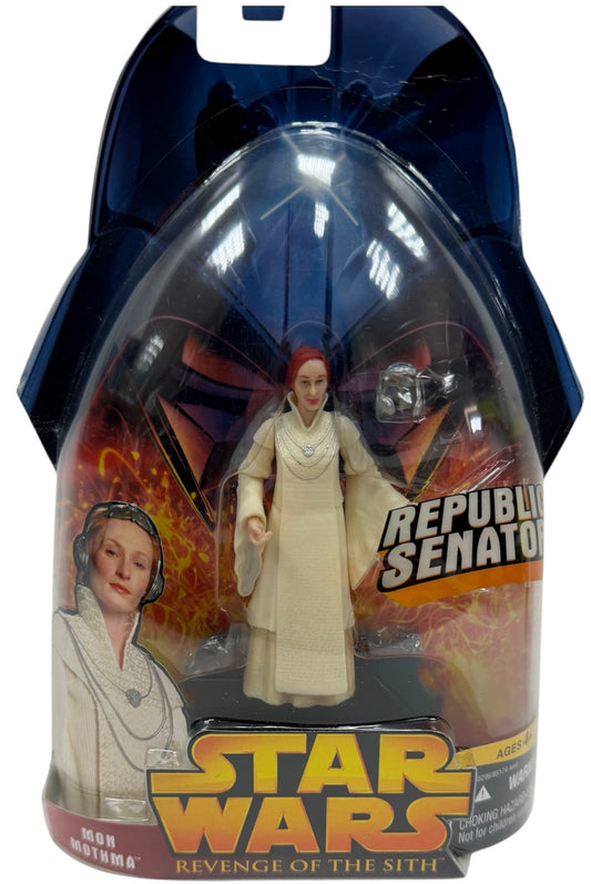 Vintage 2005 Star Wars Revenge Of The Sith Republic Senator Mon Mothma Action Figure&nbsp; - Brand New Factory Sealed Shop Stock Room Find