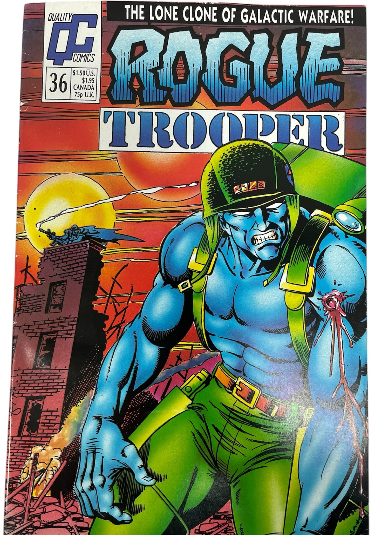 Vintage Quality Comics 1988 Rogue Trooper Comic Issue No. 36 - Very Good Condition (8.0) - Ex Shop Stock