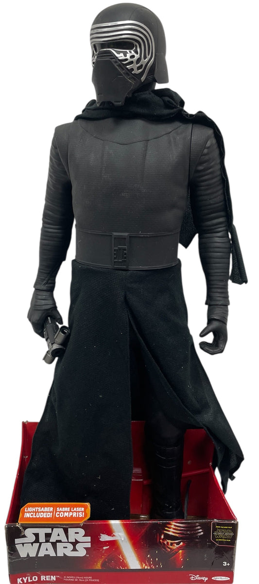 Vintage 2015 Star Wars The Force Awakens Sith Lord Kylo Ren 31 Inch Action Figure With Red Lightsaber - Unsold Ex Shop Stock