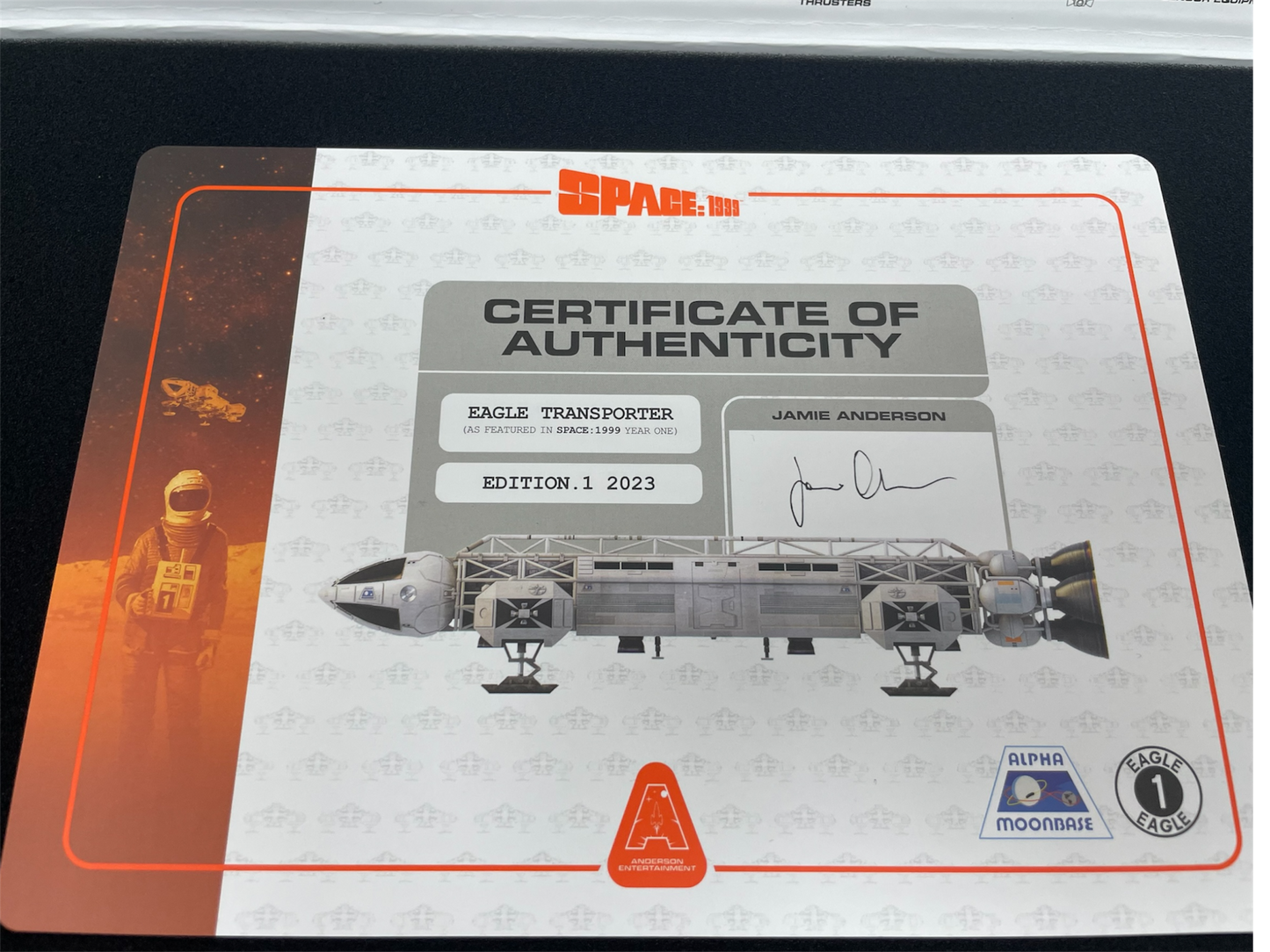 Anderson Entertainment 2023 Space 1999 Eagle Transporter 10 Inch Die-cast&nbsp; Collectors Model Model With Display Base &amp; COA - Brand New In Box