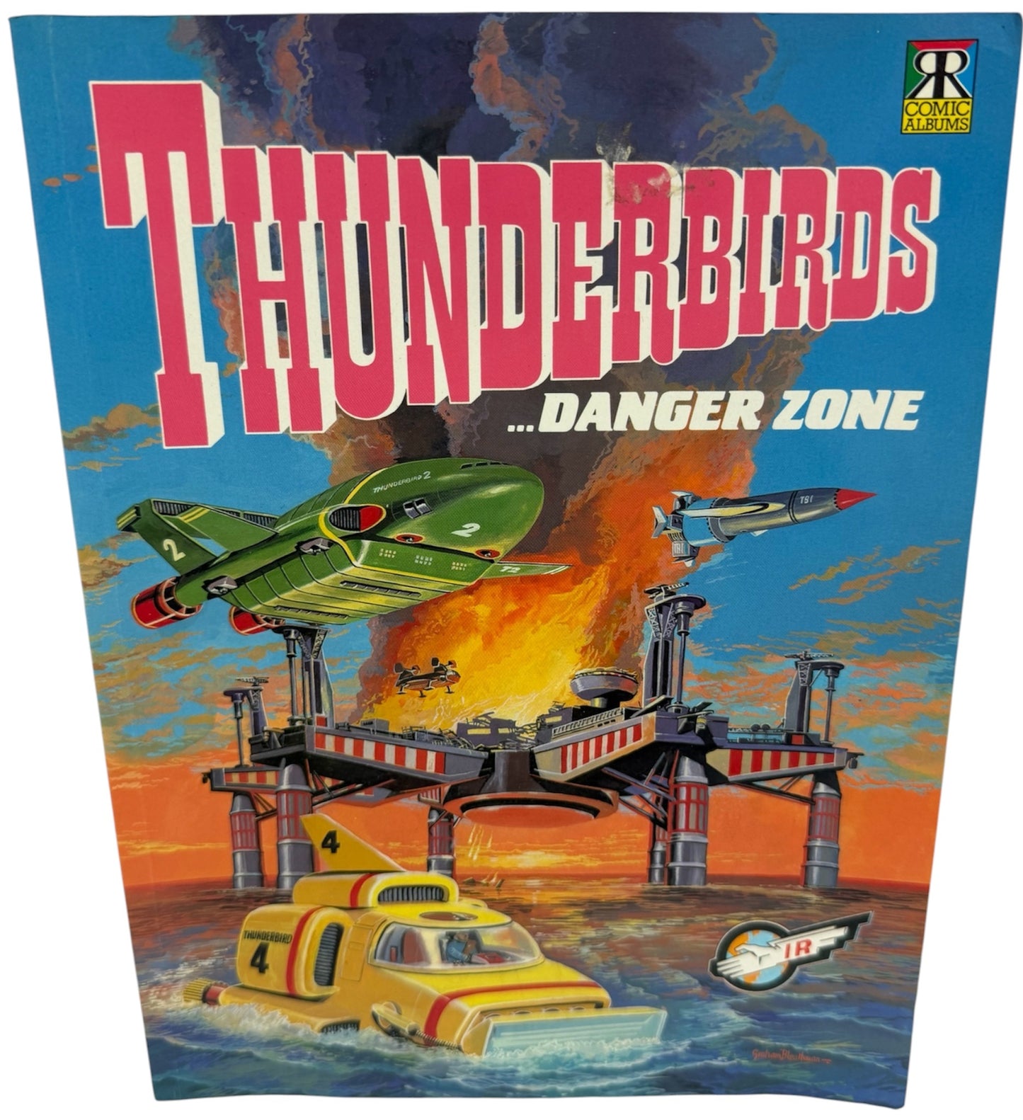 Vintage 1992 Gerry Andersons Thunderbirds Danger Zone Comic Album No. 3 Paperback Book - Fantastic Condition