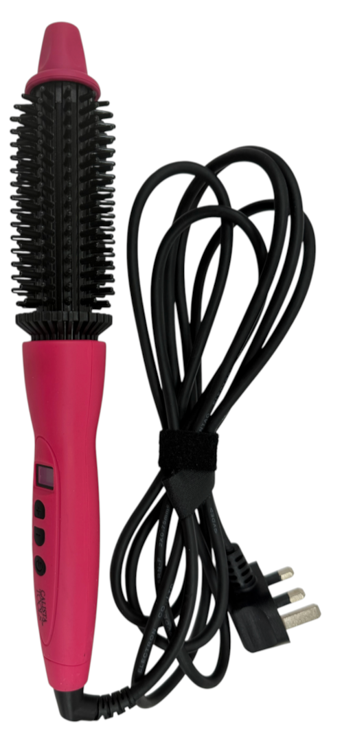 Calista Tools Perfecter Heated Styling Brush Pink Item No. BRU1114A Hot Brush Complete With Bag