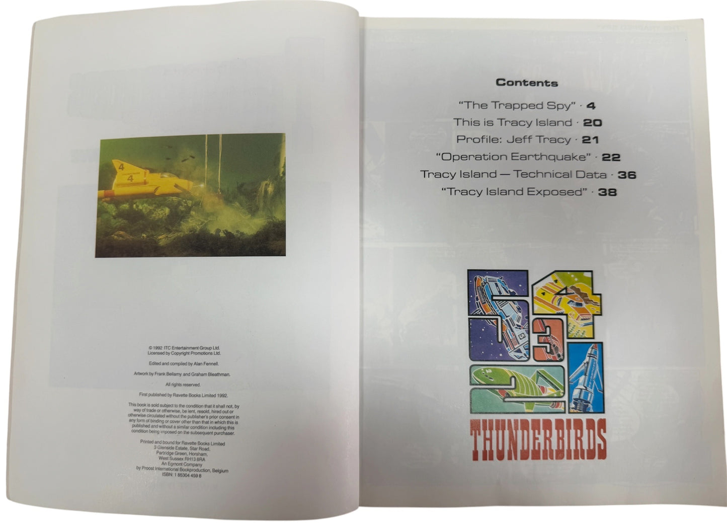 Vintage 1992 Gerry Andersons Thunderbirds Danger Zone Comic Album No. 3 Paperback Book - Fantastic Condition