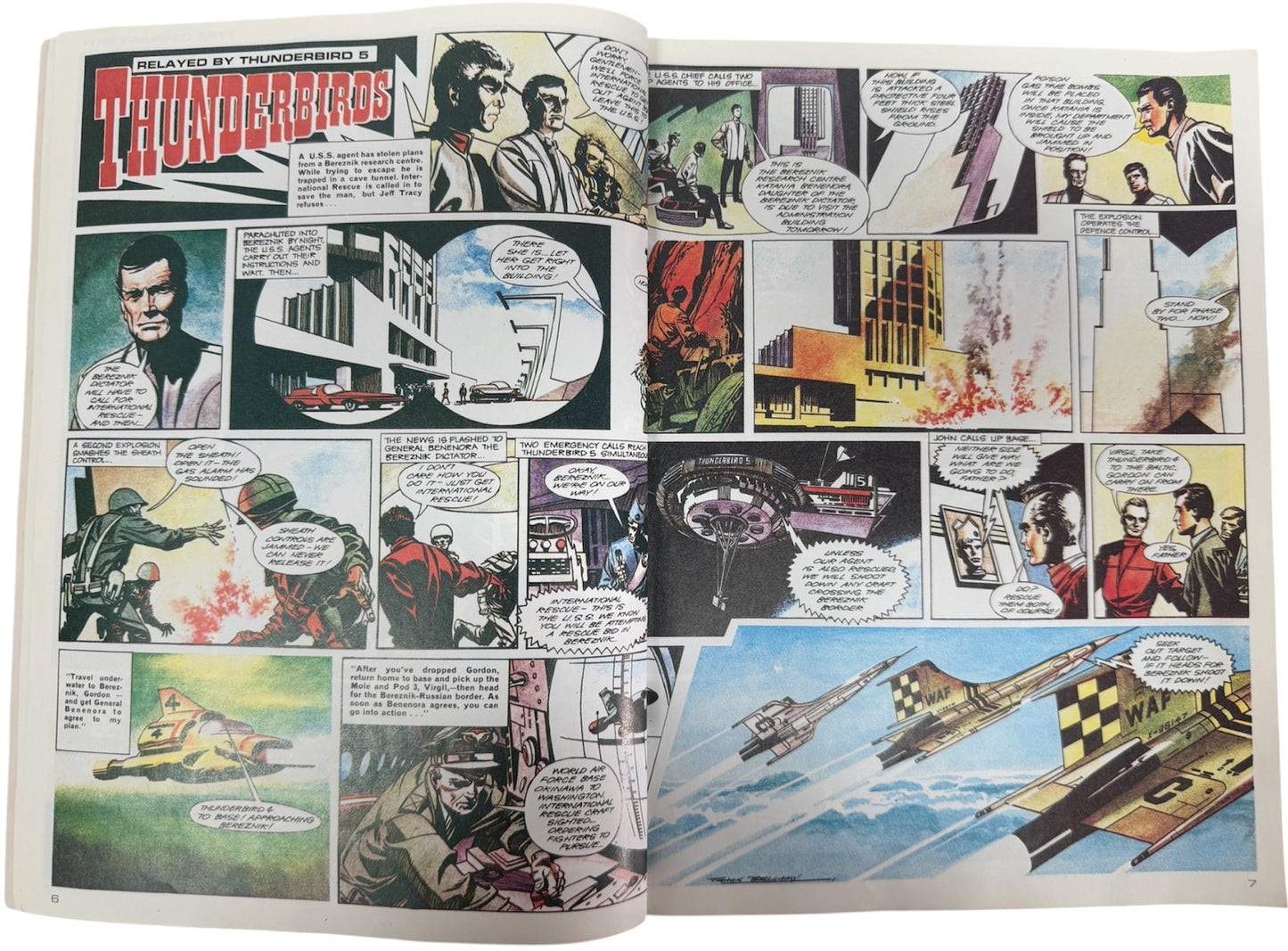 Vintage 1992 Gerry Andersons Thunderbirds Danger Zone Comic Album No. 3 Paperback Book - Fantastic Condition