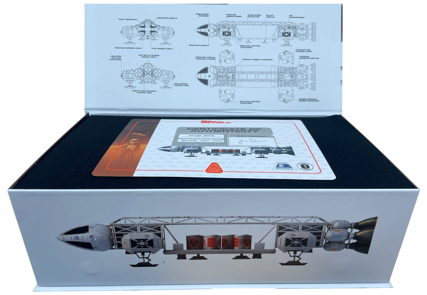 Anderson Entertainment 2025 Space 1999 Pallet Eagle Transporter 10 Inch Die-cast&nbsp; Collectors Limited Edition Model With Display Base &amp; COA - Brand New In Box