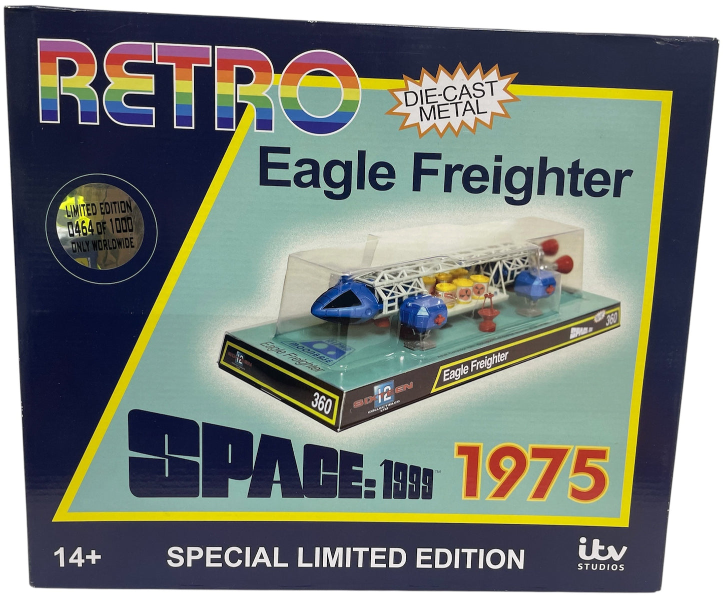 2019 Sixteen 12 Gerry Andersons Space 1999 - Limited Edition Retro Die-Cast Metal Blue 12" Eagle Freighter - Brand New Ex Shop Stock