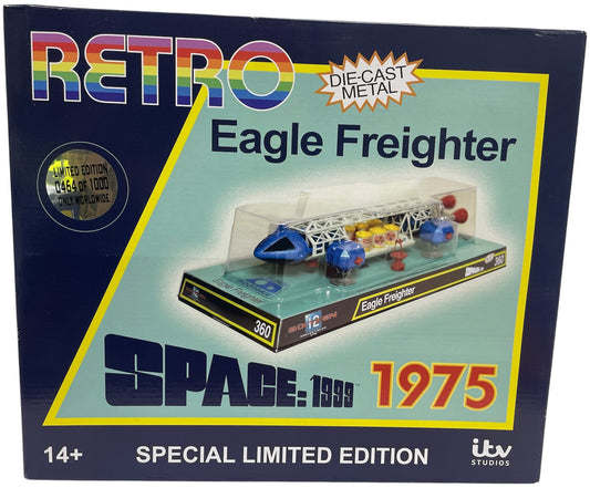 2019 Sixteen 12 Gerry Andersons Space 1999 - Limited Edition Retro Die-Cast Metal Blue 12" Eagle Freighter - Brand New Ex Shop Stock