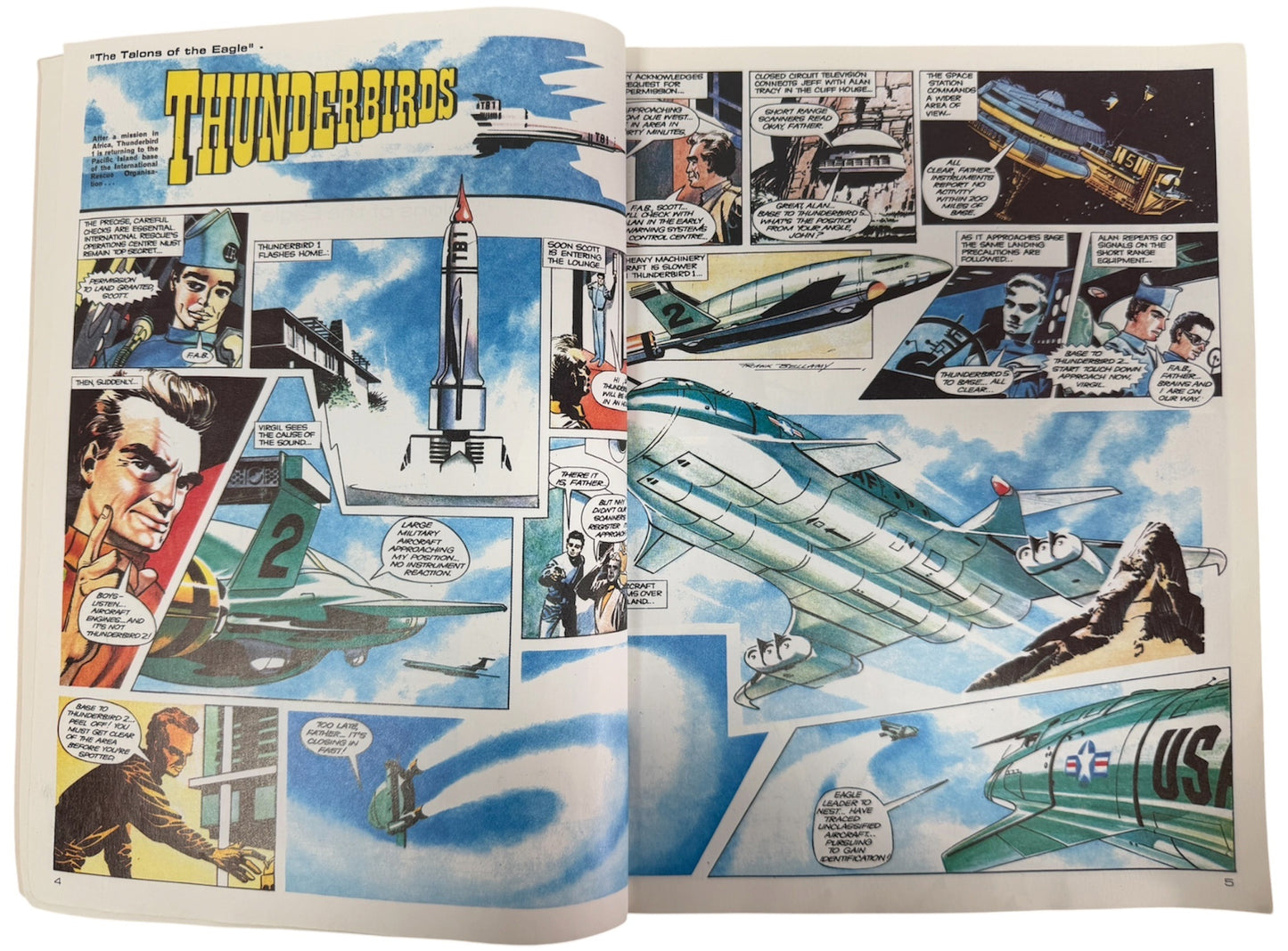 Vintage 1992 Gerry Andersons Thunderbirds Lift Off Comic Album No. 4 Paperback Book - Fantastic Condition