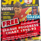 Vintage Shoot Weekly The Voice Of The Fans Football Magazine 15th August 1992 With Free Electrostatic League Progress Chart 92/93 - Unsold Ex Shop Stock