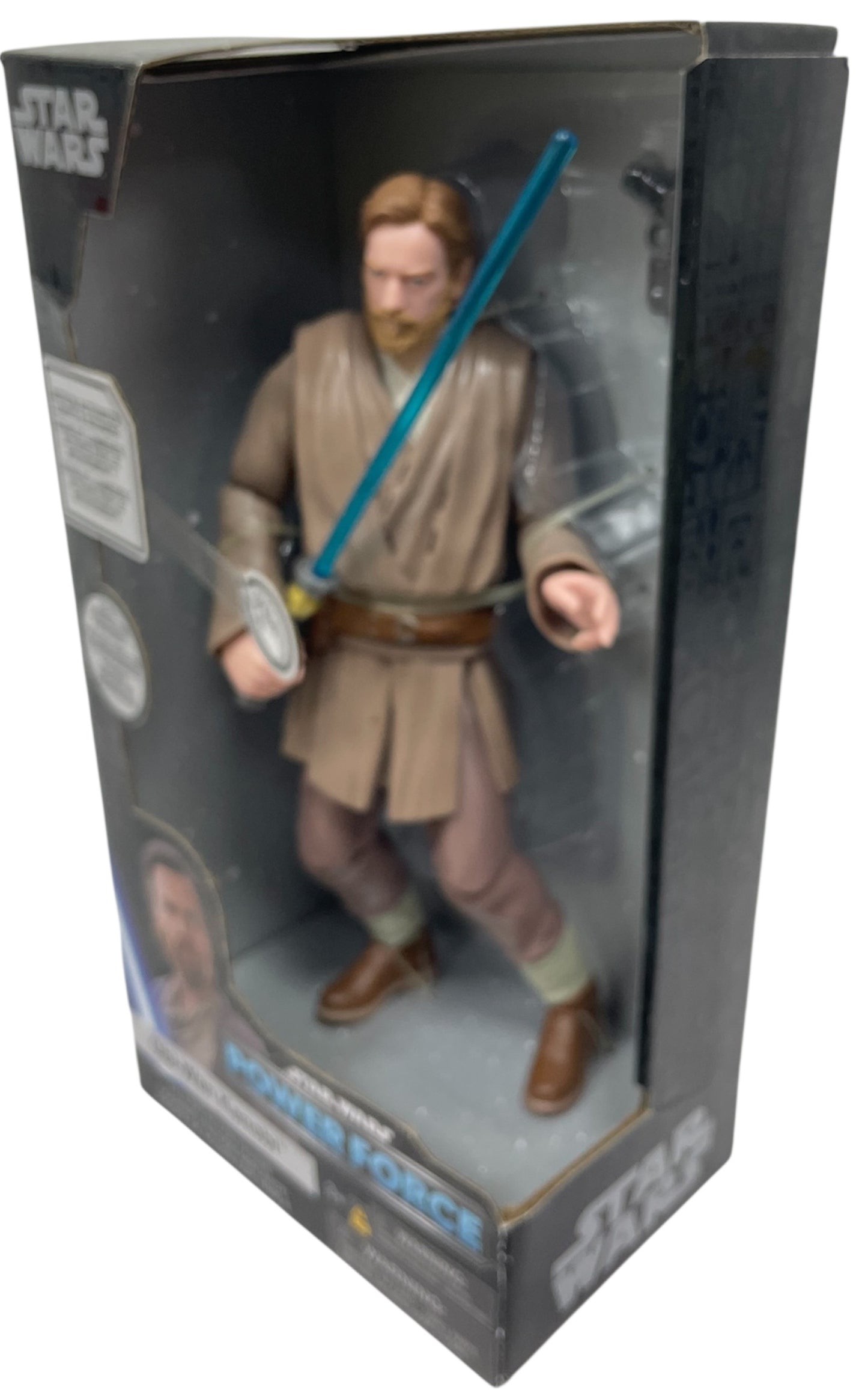 Disney Star Wars Power Force 2020 11" Electronic Talking Obi-Wan Kenobi Action Figure With Motion Activated Lights &amp; Sounds - Factory Sealed