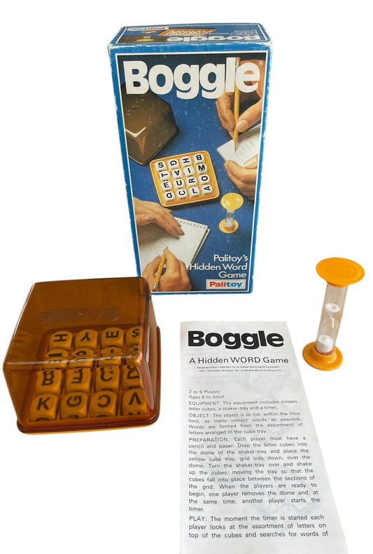Vintage 1975 Boogle - Palitoys Hidden Word Game - Fantastic Condition 100% Complete In The Original Box
