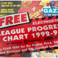 Vintage Shoot Weekly The Voice Of The Fans Football Magazine 15th August 1992 With Free Electrostatic League Progress Chart 92/93 - Unsold Ex Shop Stock