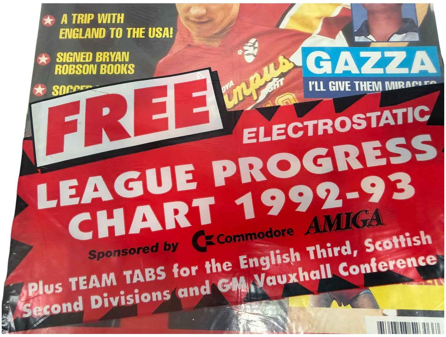 Vintage Shoot Weekly The Voice Of The Fans Football Magazine 15th August 1992 With Free Electrostatic League Progress Chart 92/93 - Unsold Ex Shop Stock