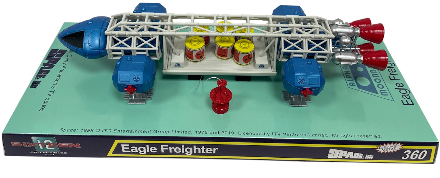 2019 Sixteen 12 Gerry Andersons Space 1999 - Limited Edition Retro Die-Cast Metal Blue 12" Eagle Freighter - Brand New Ex Shop Stock
