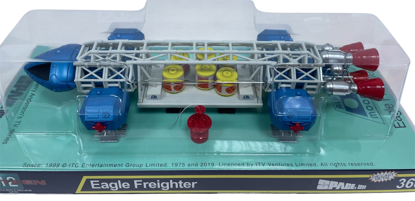 2019 Sixteen 12 Gerry Andersons Space 1999 - Limited Edition Retro Die-Cast Metal Blue 12" Eagle Freighter - Brand New Ex Shop Stock