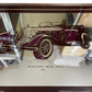 Vintage 1950's Original Large Pub Decoration Framed Mirror - Mercedes Benz 500K 1935 - 65cm X 50cms