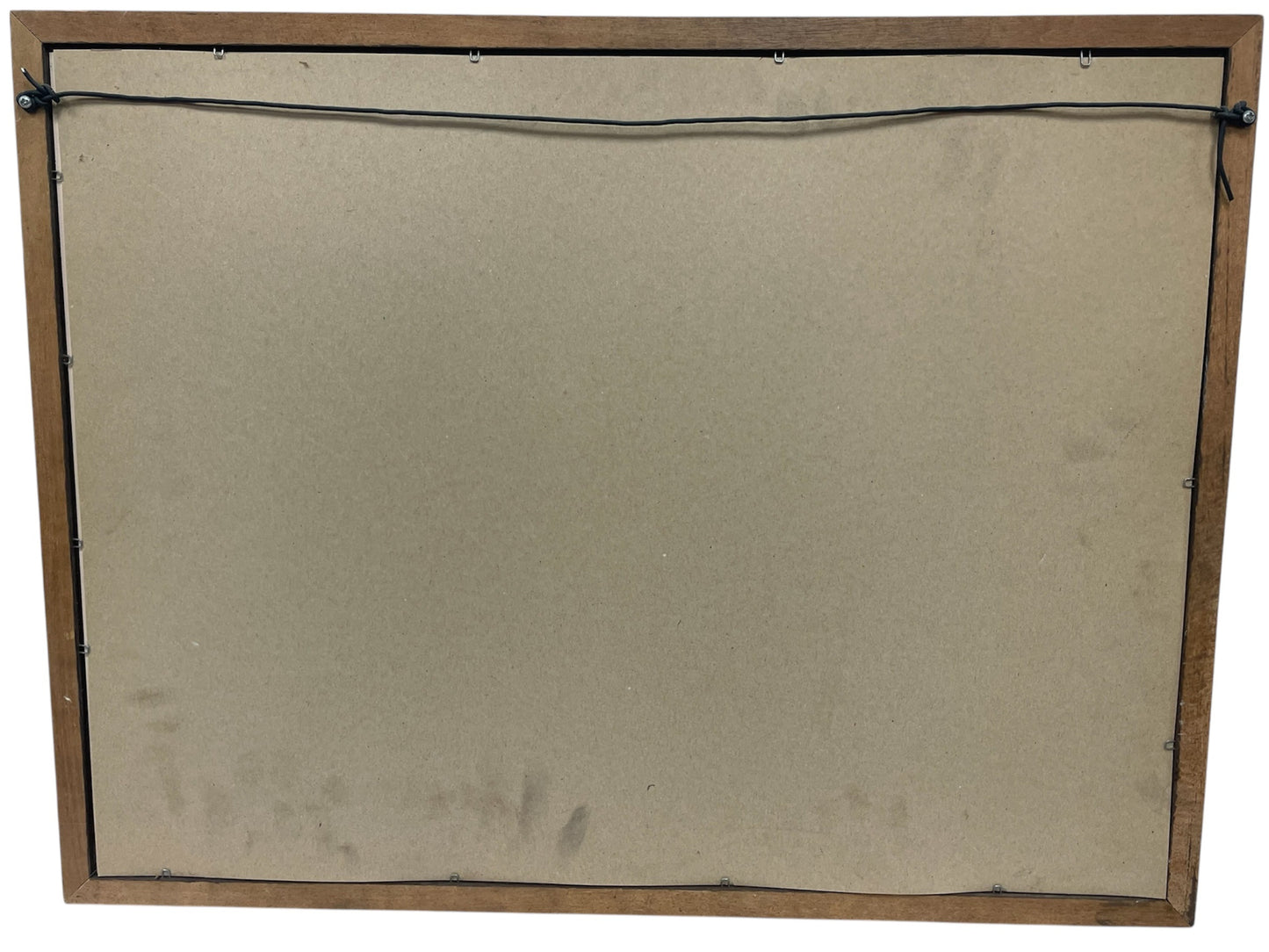Vintage 1950's Original Large Pub Decoration Framed Mirror - Mercedes Benz 500K 1935 - 65cm X 50cms