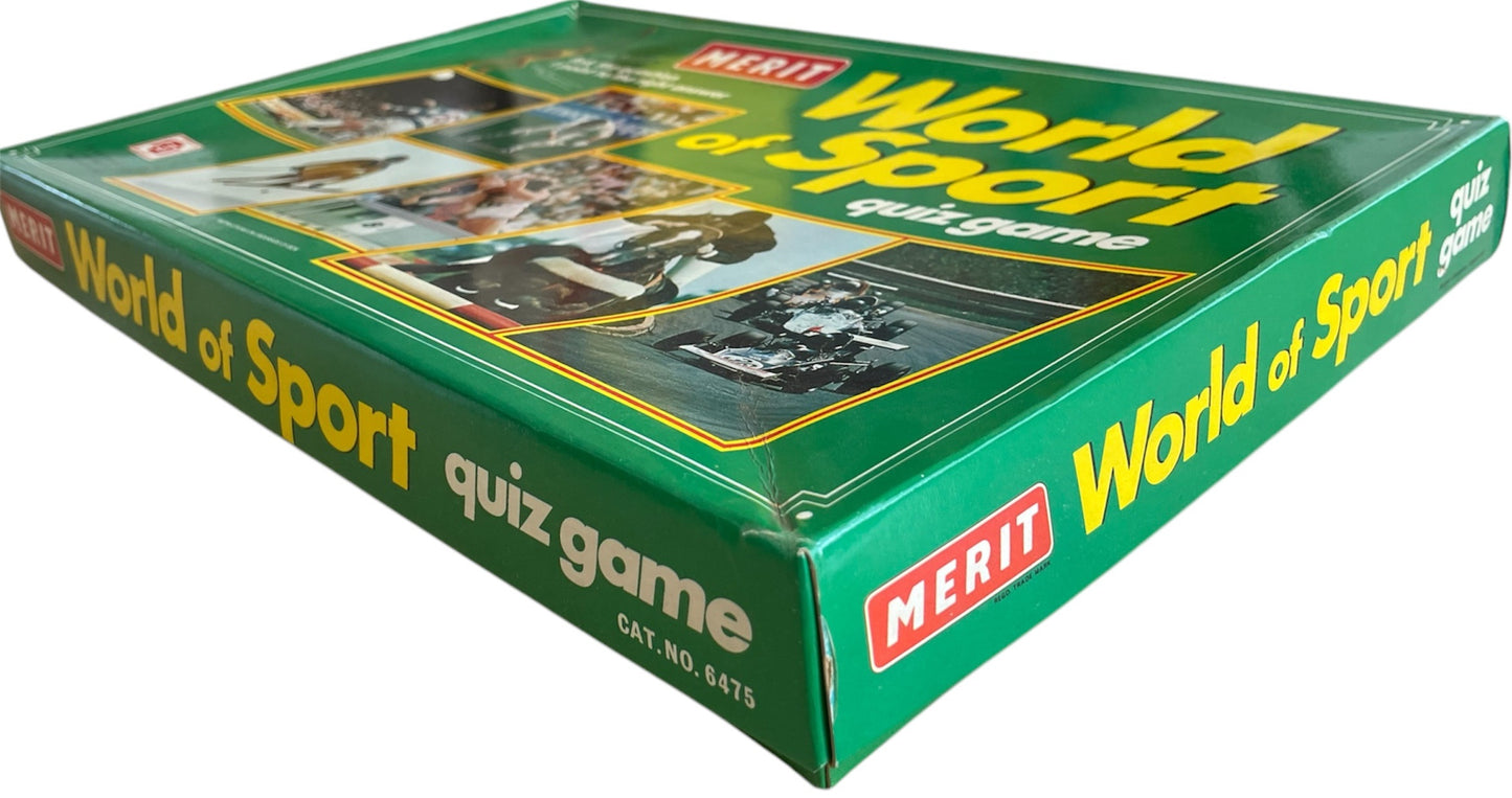 Vintage J L Randalls 1970's World Of Sport Quiz Game - A Merit Toy In The Original Box - Former Shop Counter Display Set.