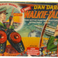 Vintage 1950's J & L Randall Ultra Rare Merit 1950's Dan Dare - 2 Way Walkie Talkie Set All Red - Complete In The Original Box