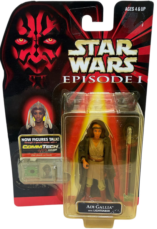 Vintage 1999 Star Wars Episode 1 Jedi Master Adi Gallia Action Figure With Comm Talk Chip - Ex Shop Stock