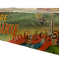 Vintage 1950's J & L Randall Ultra Rare Merit 1950's Dan Dare - 2 Way Walkie Talkie Set All Red - Complete In The Original Box
