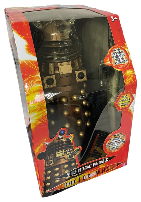Vintage Character Options 2007 Doctor Dr Who Voice Interactive 18 Inch Gold Dalek - Factory Sealed Shop Stock Room Find