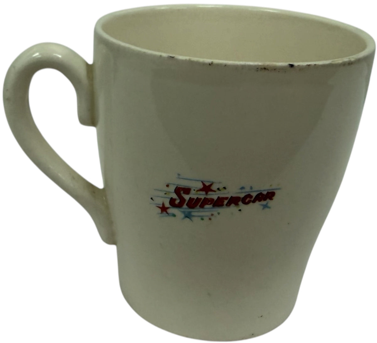 Vintage Keele St Pottery1962 Gerry Andersons A P Films Supercar Small Mug - Fantastic Condition - Ultra Rare Item