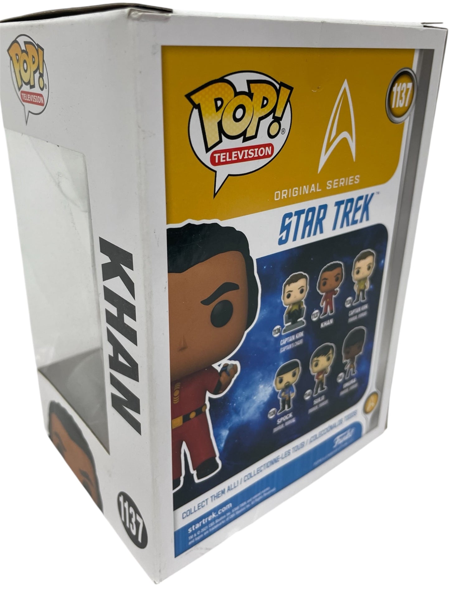 Funko 2021 Star Trek The Original Series Khan Noonian Singh Pop Television Vinyl Figure No. 1137 - Brand New Ex Shop Stock