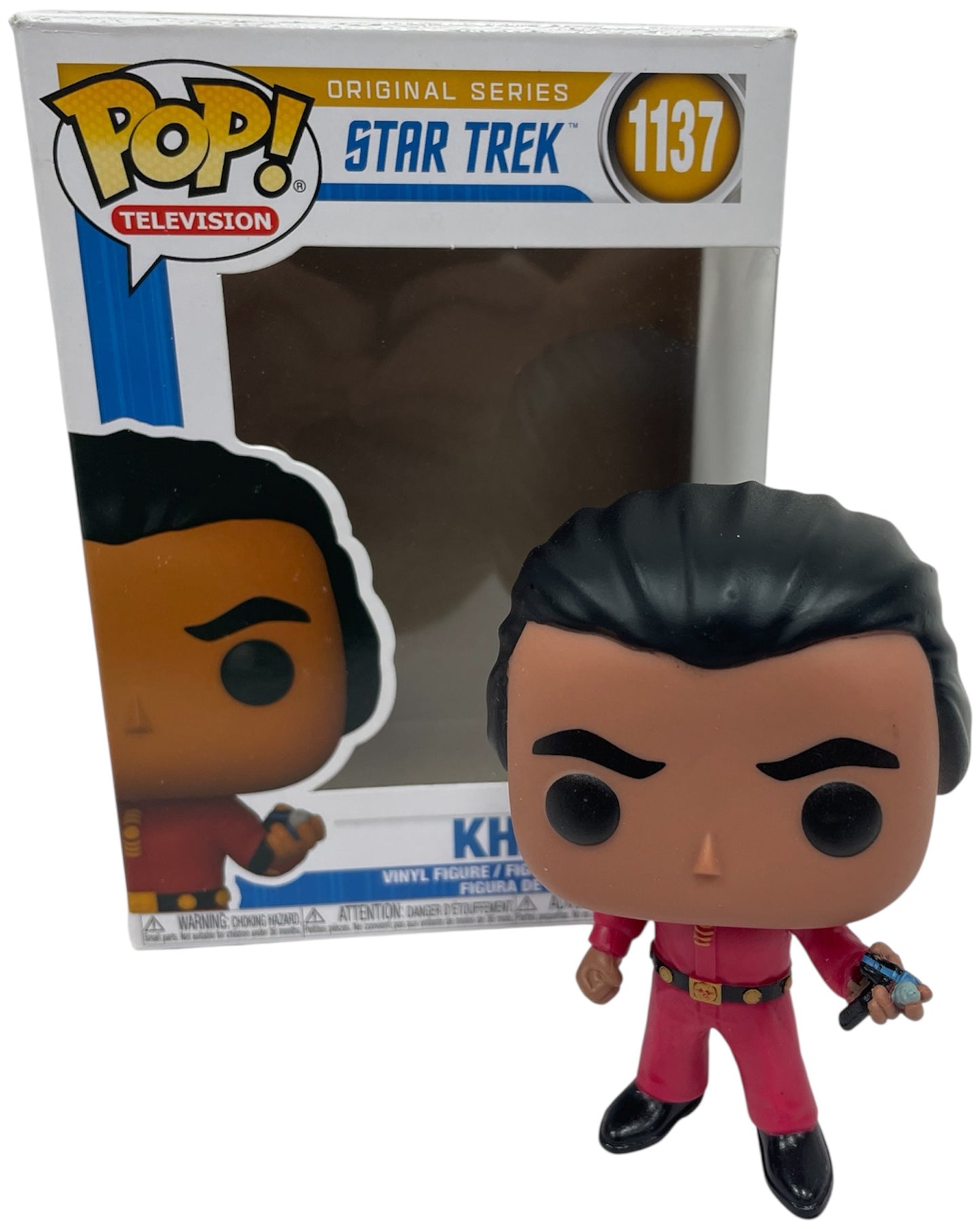 Funko 2021 Star Trek The Original Series Khan Noonian Singh Pop Television Vinyl Figure No. 1137 - Brand New Ex Shop Stock