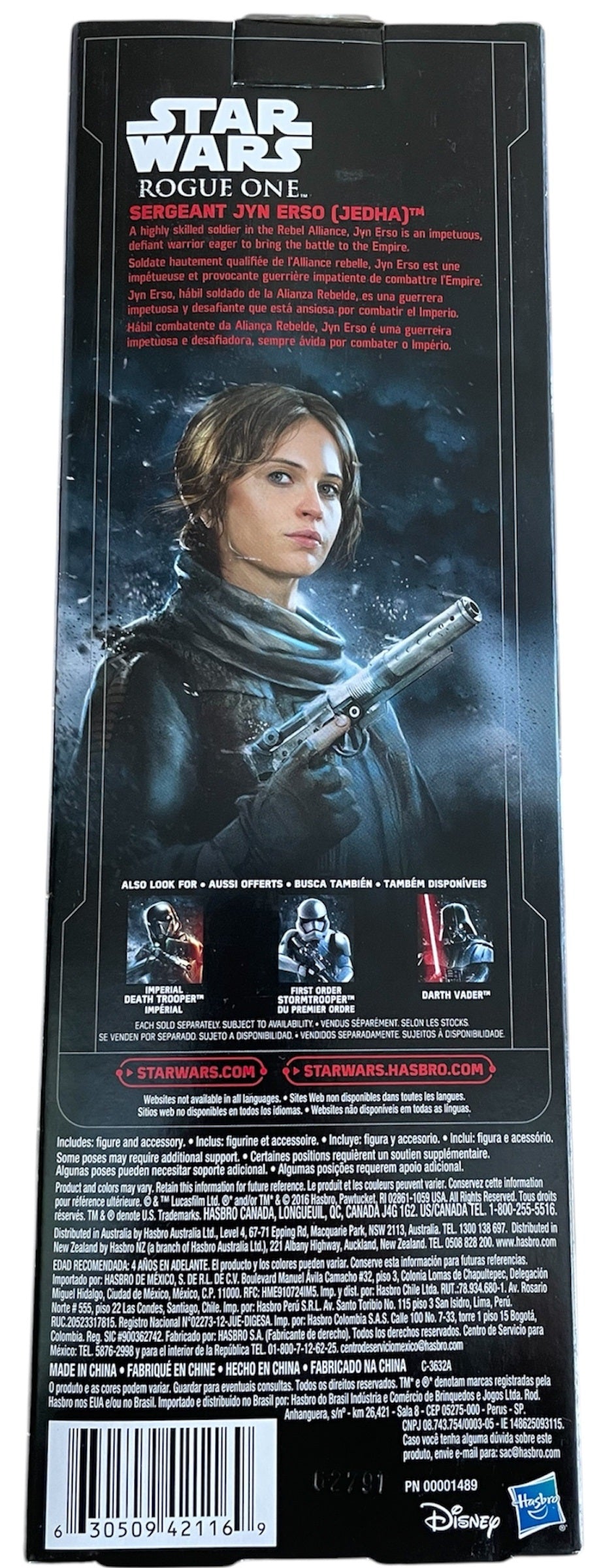 Star Wars Rogue One Sergeant Jyn Erso (Jedha) 12 Inch Action Figure