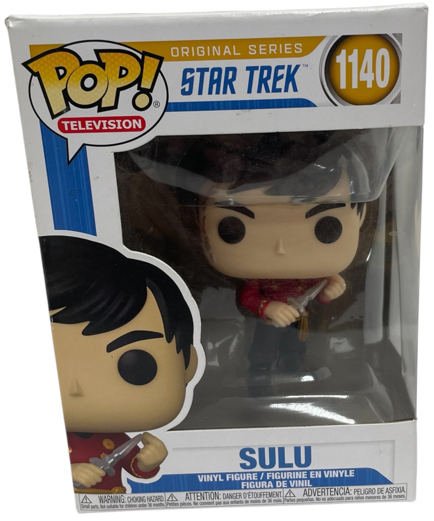 Funko 2021 Star Trek The Original Series Mirror Mirror Sulu Pop Television Vinyl Figure No. 1140 - Brand New Ex Shop Stock