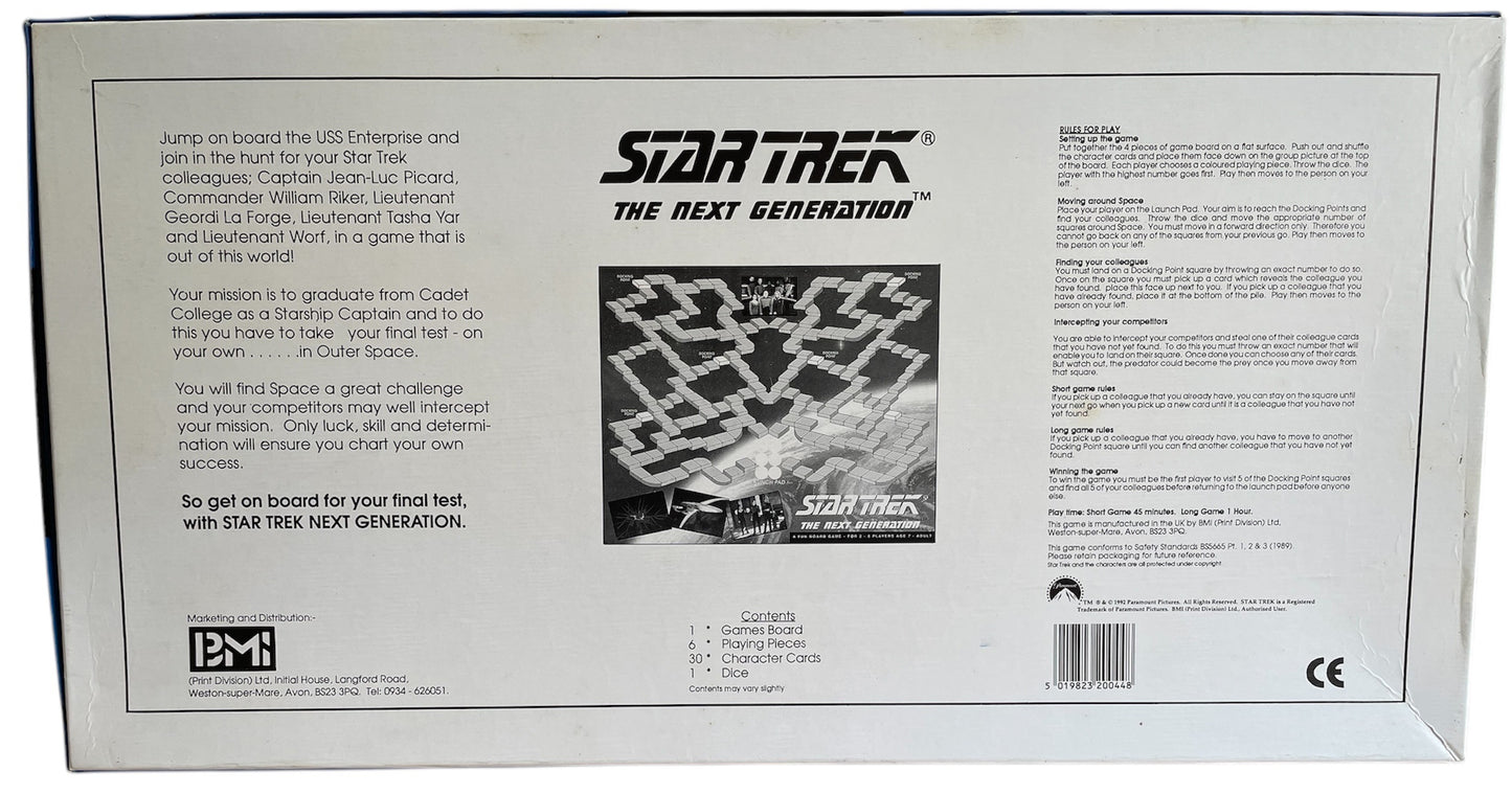 Vintage 1992 Star Trek The Next Generation - The Board Game - Brand New Shop Stock Room Find
