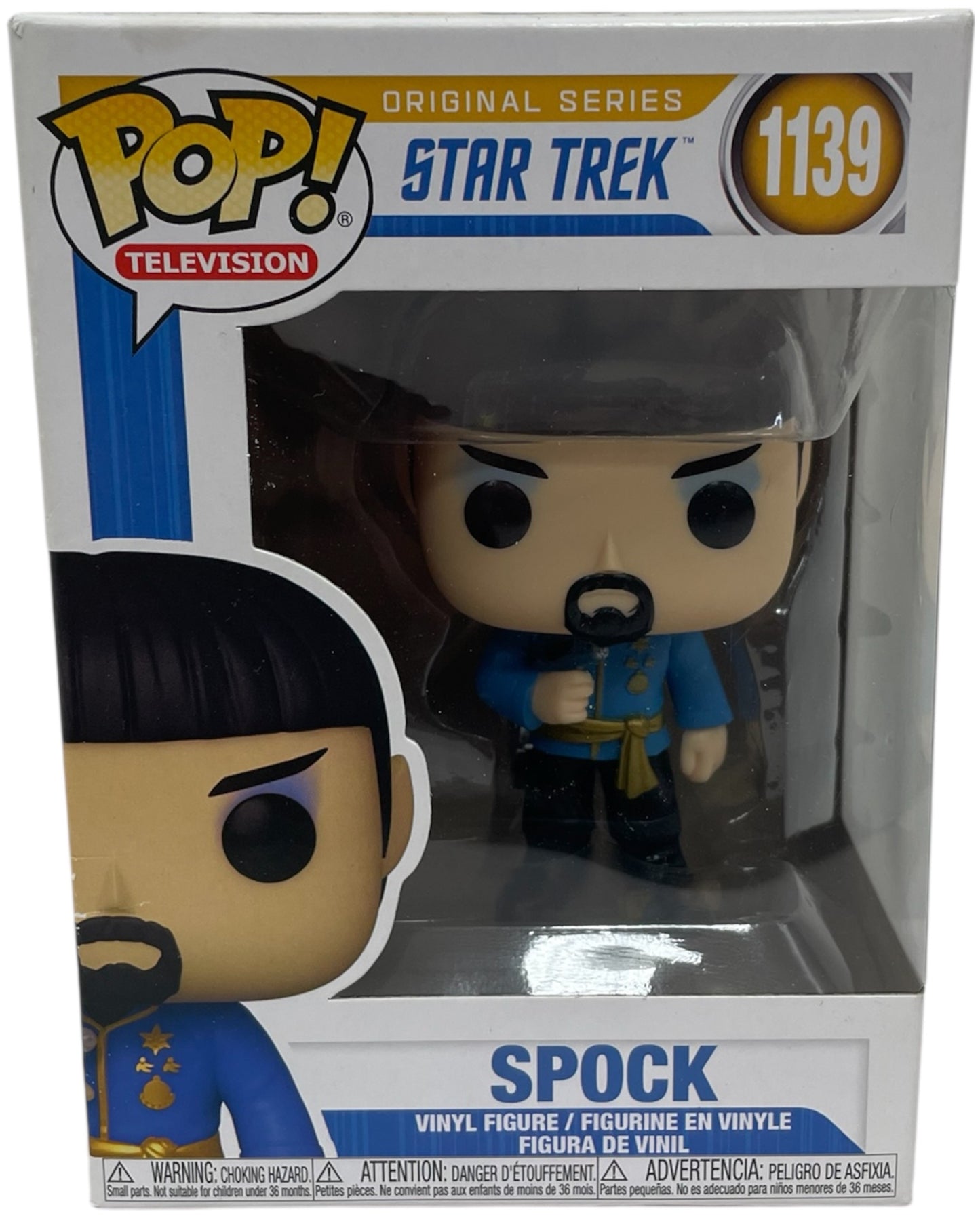 Funko 2021 Star Trek The Original Series Mirror Mirror Mr Spock Pop Television Vinyl Figure No. 1139 - Brand New Ex Shop Stock