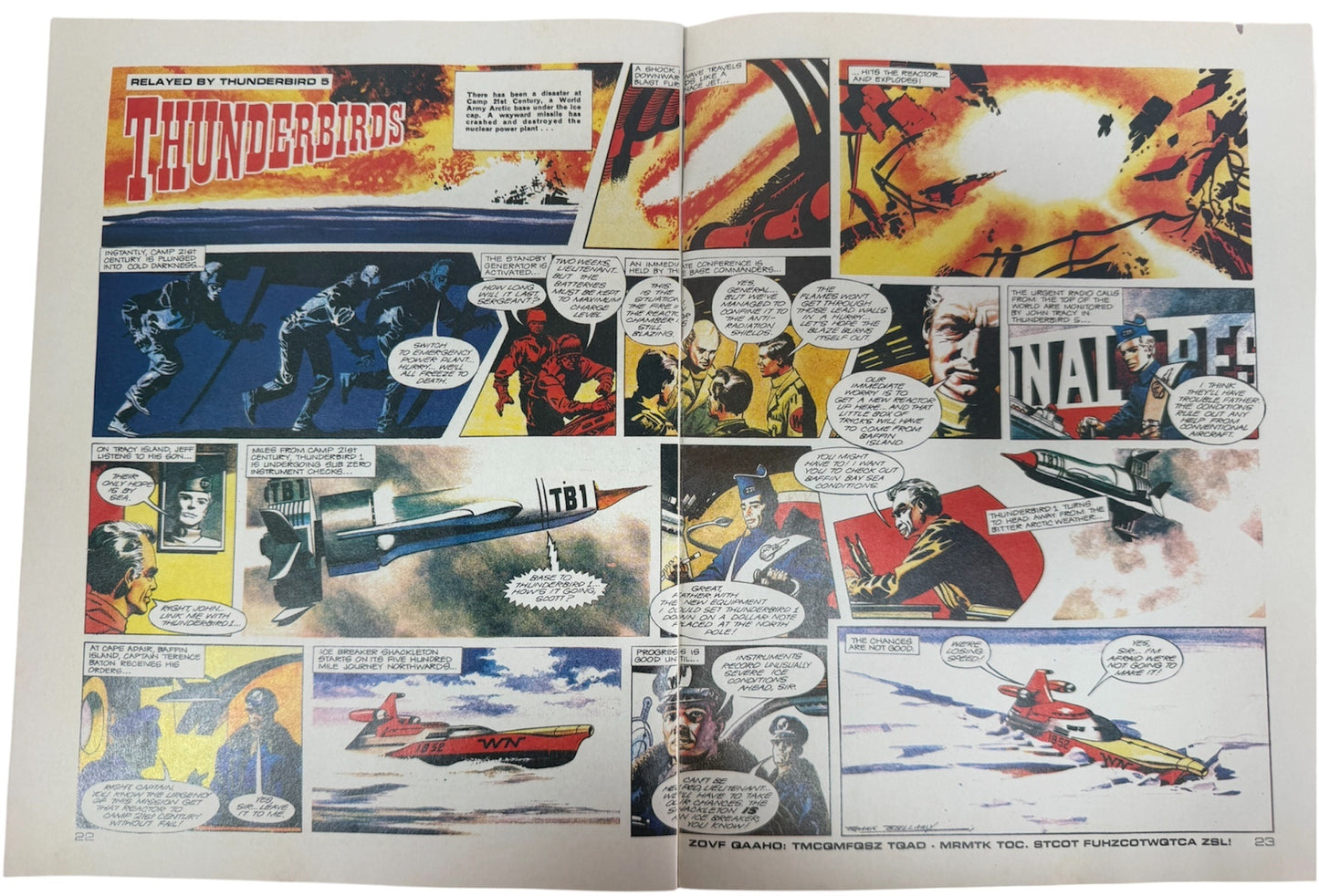 Vintage Gerry Andersons Thunderbirds Comic Magazine Issue No.1 October 19th 1991 With Free Gift -Ex Shop Stock (Grade 8.5)